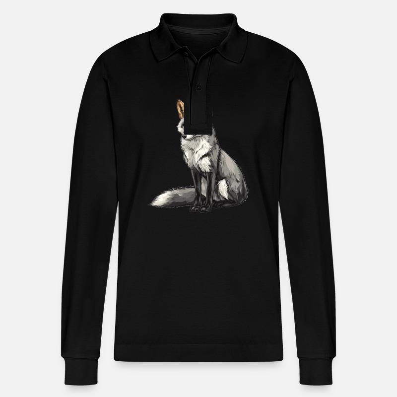 Graufüchse Graufuchs - Stanley/Stella Unisex Bio-Langarm-Poloshirt Prepster - Schwarz