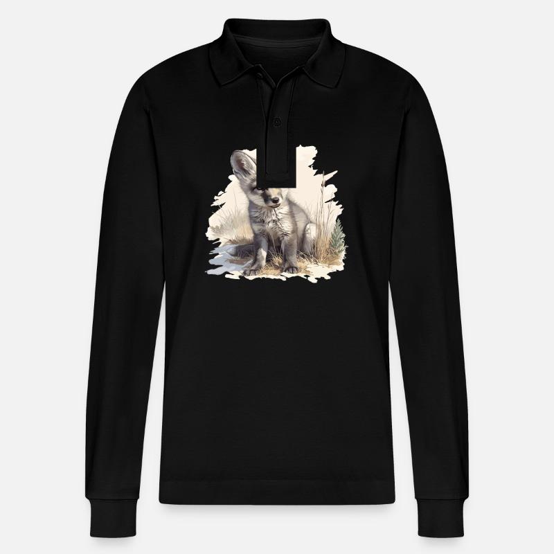 Graufüchse Graufuchs - Stanley/Stella Unisex Bio-Langarm-Poloshirt Prepster - Schwarz