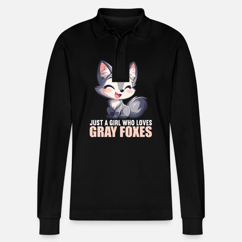 Graufüchse Graufuchs - Stanley/Stella Unisex Bio-Langarm-Poloshirt Prepster - Schwarz