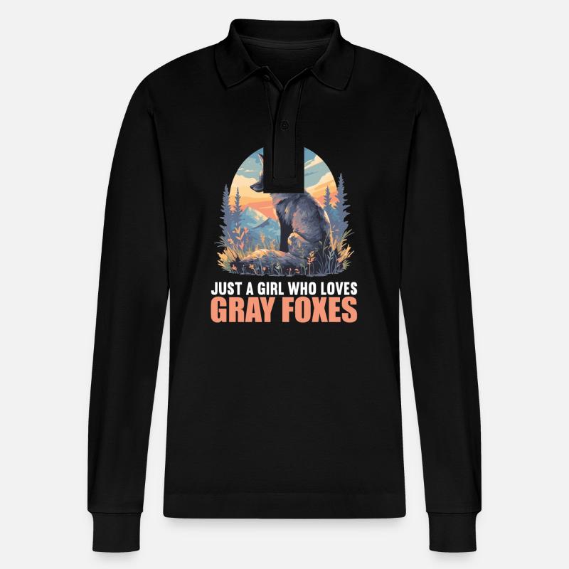 Graufüchse Graufuchs - Stanley/Stella Unisex Bio-Langarm-Poloshirt Prepster - Schwarz