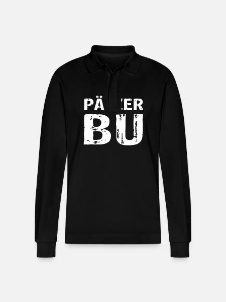 Pälzer Bub - Stanley/Stella Unisex Bio-Langarm-Poloshirt Prepster - Schwarz