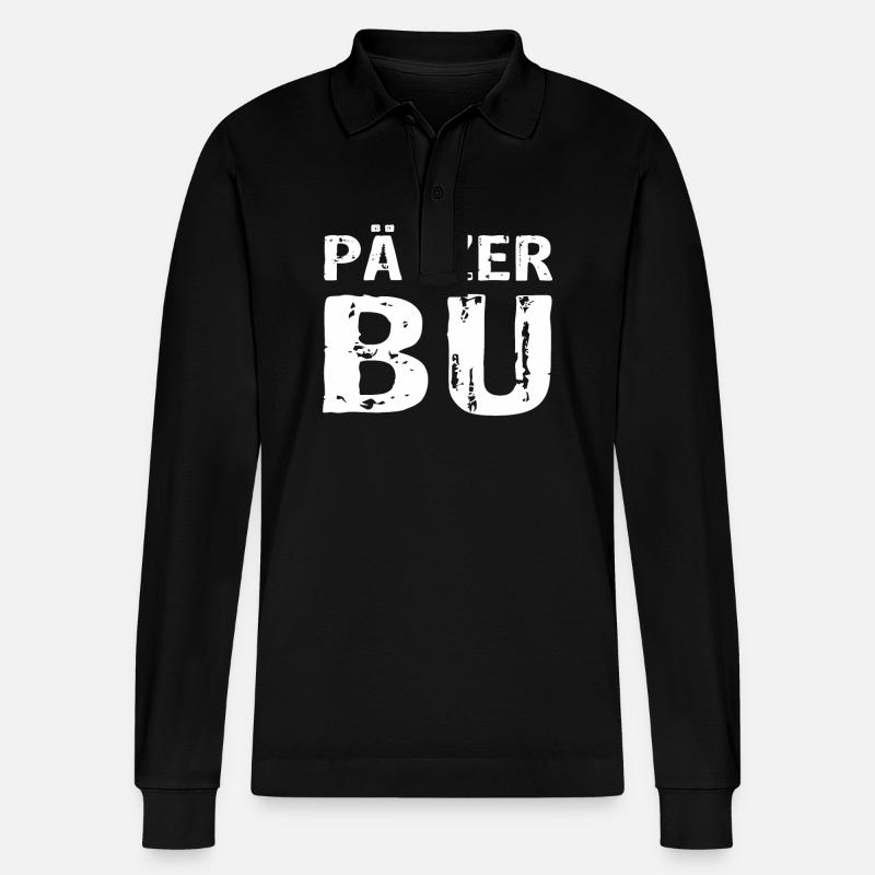 Pälzer Bub - Stanley/Stella Unisex Bio-Langarm-Poloshirt Prepster - Schwarz