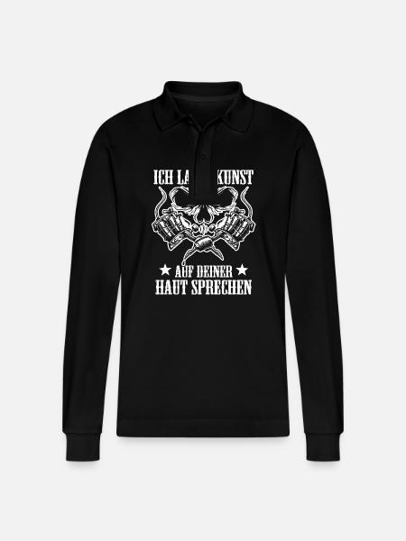 Tattoo Tattoo Studio Tattoo Artist - Stanley/Stella Organic Unisex Long-Sleeved Polo Shirt Prepster - black