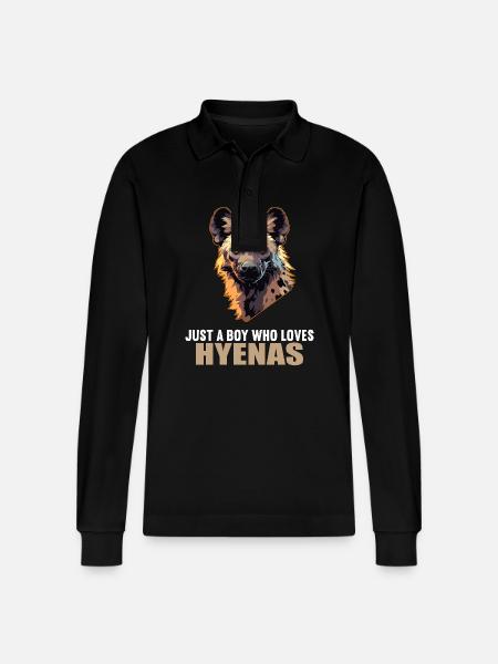 Hyänen Hyäne - Stanley/Stella Unisex Bio-Langarm-Poloshirt Prepster - Schwarz