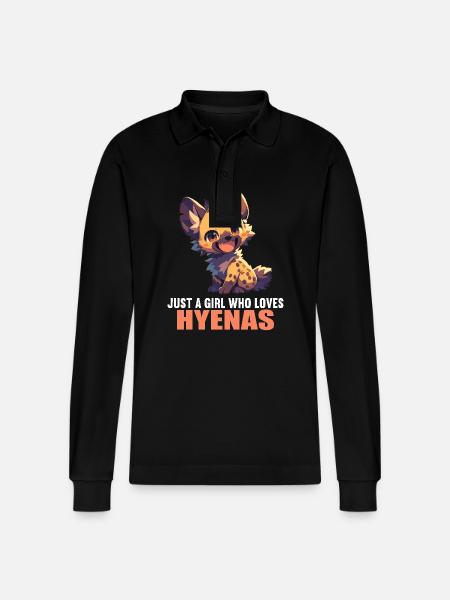 Hyänen Hyäne - Stanley/Stella Unisex Bio-Langarm-Poloshirt Prepster - Schwarz