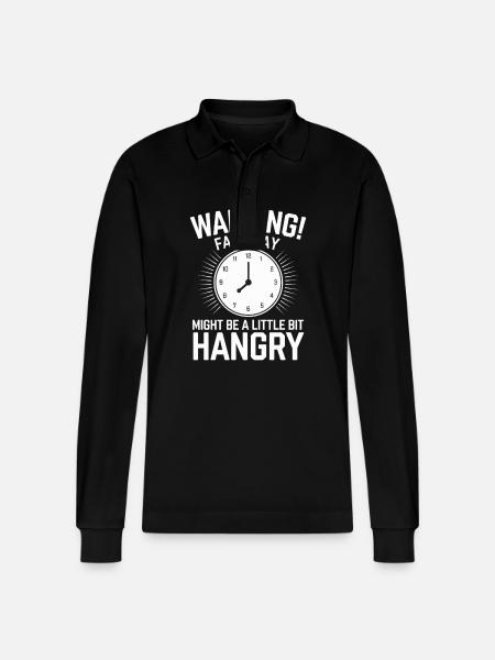 Intermittent fasting Intermittent fasting - Stanley/Stella Organic Unisex Long-Sleeved Polo Shirt Prepster - black