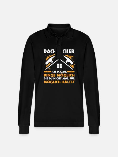 Master Roofer Roofer - Stanley/Stella Organic Unisex Long-Sleeved Polo Shirt Prepster - black