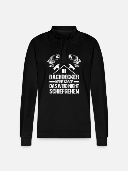 Master Roofer Roofer - Stanley/Stella Organic Unisex Long-Sleeved Polo Shirt Prepster - black