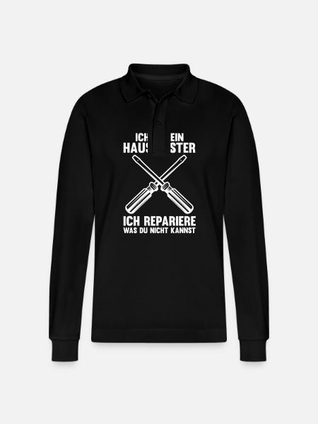 Facility Manager Caretaker Caretaker - Stanley/Stella Organic Unisex Long-Sleeved Polo Shirt Prepster - black