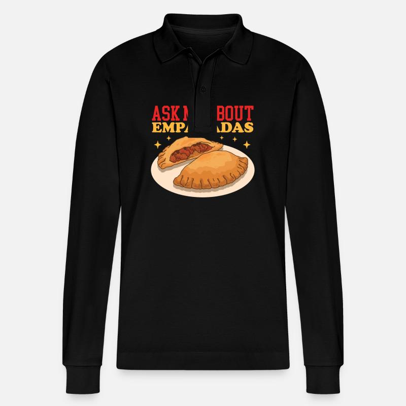 Empanada Dumpling Cadeau d’Empanada - Polo à manches longues bio PREPSTER Stanley/Stella Unisexe - noir