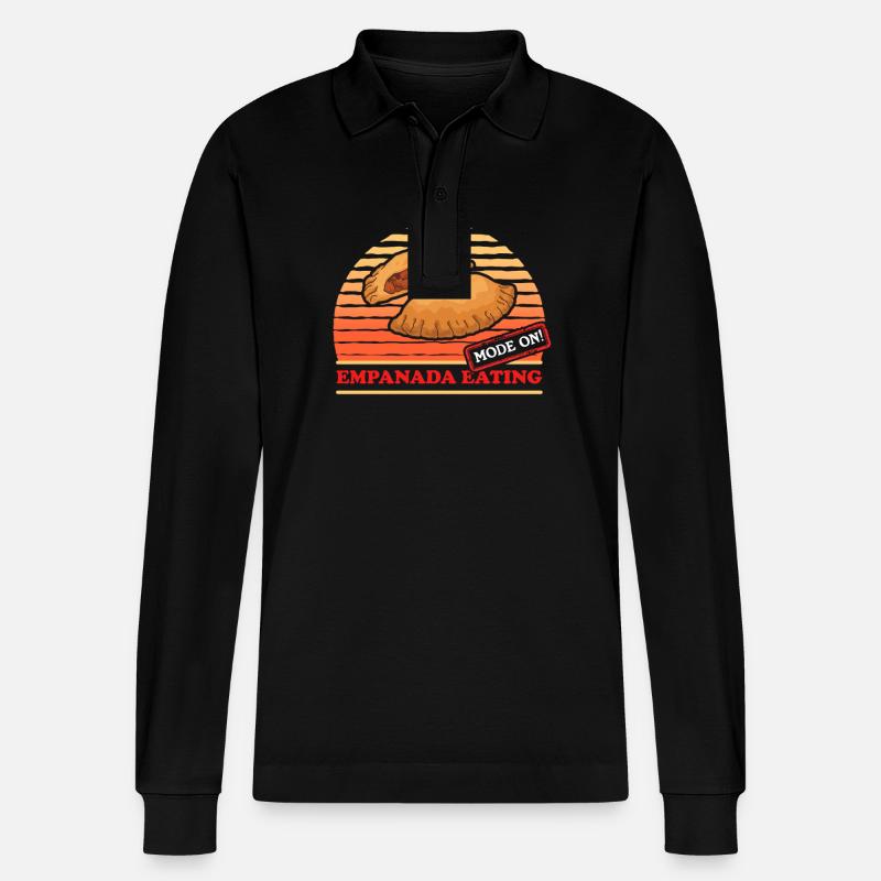 Empanada Empanadas Dumpling Cadeau - Polo à manches longues bio PREPSTER Stanley/Stella Unisexe - noir