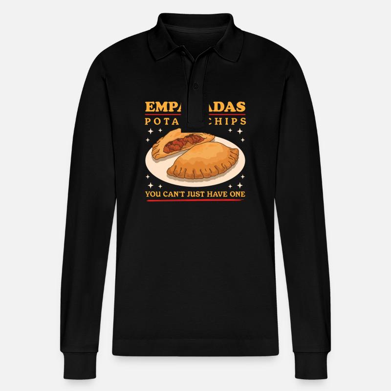 Empanada Empanadas Dumpling Cadeaux - Polo à manches longues bio PREPSTER Stanley/Stella Unisexe - noir