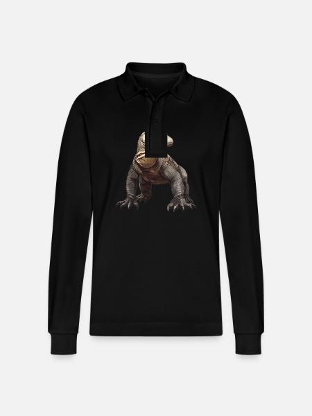 Komodo dragons Komodo dragon - Stanley/Stella Organic Unisex Long-Sleeved Polo Shirt Prepster - black