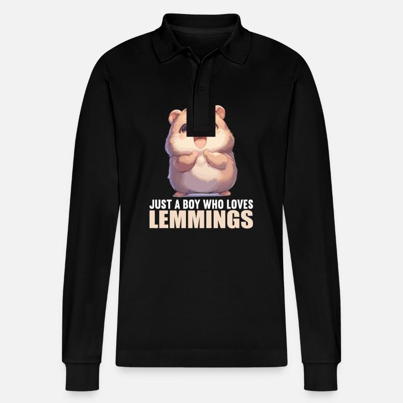 Lemmings Lemming - Polo à manches longues bio PREPSTER Stanley/Stella Unisexe - noir