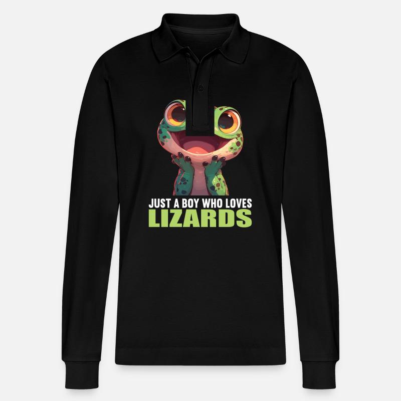 Lézards Lézard - Polo à manches longues bio PREPSTER Stanley/Stella Unisexe - noir
