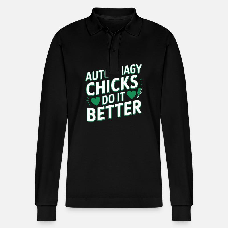 Jeûne intermittent Jeûne intermittent - Polo à manches longues bio PREPSTER Stanley/Stella Unisexe - noir