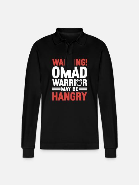 Intermittent fasting Intermittent fasting - Stanley/Stella Organic Unisex Long-Sleeved Polo Shirt Prepster - black