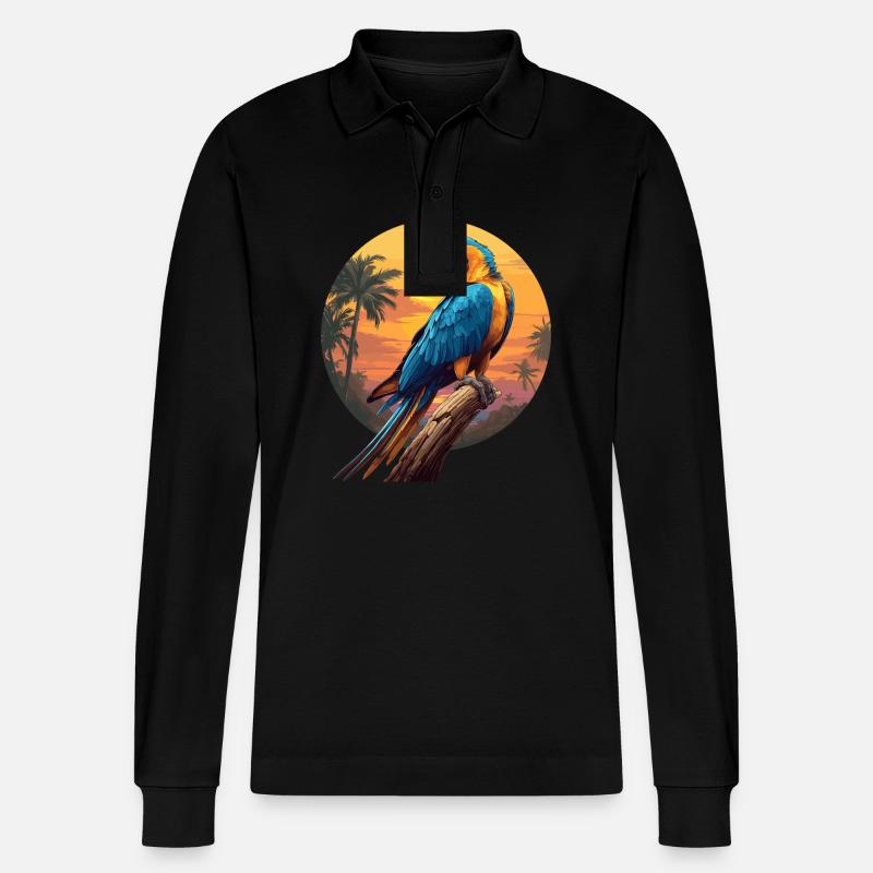 Aras Ara - Stanley/Stella Unisex Bio-Langarm-Poloshirt Prepster - Schwarz