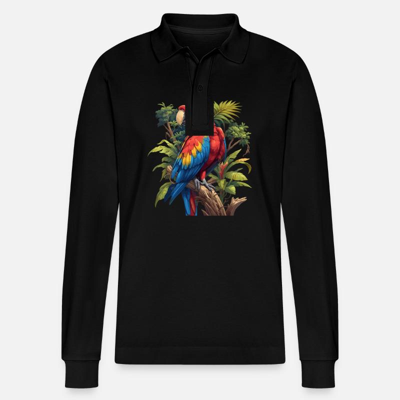 Aras Ara - Stanley/Stella Unisex Bio-Langarm-Poloshirt Prepster - Schwarz