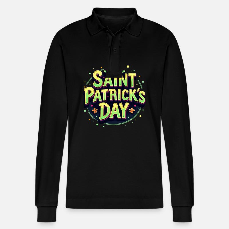 Bière de la Saint-Patrick - Polo à manches longues bio PREPSTER Stanley/Stella Unisexe - noir