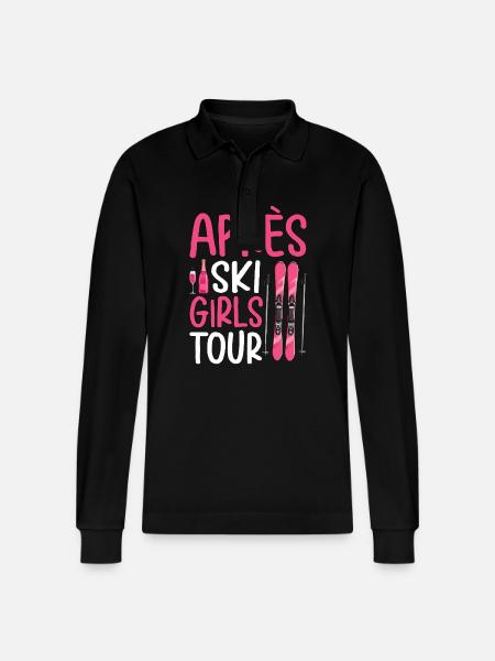 Après-ski pour filles - Polo à manches longues bio PREPSTER Stanley/Stella Unisexe - noir