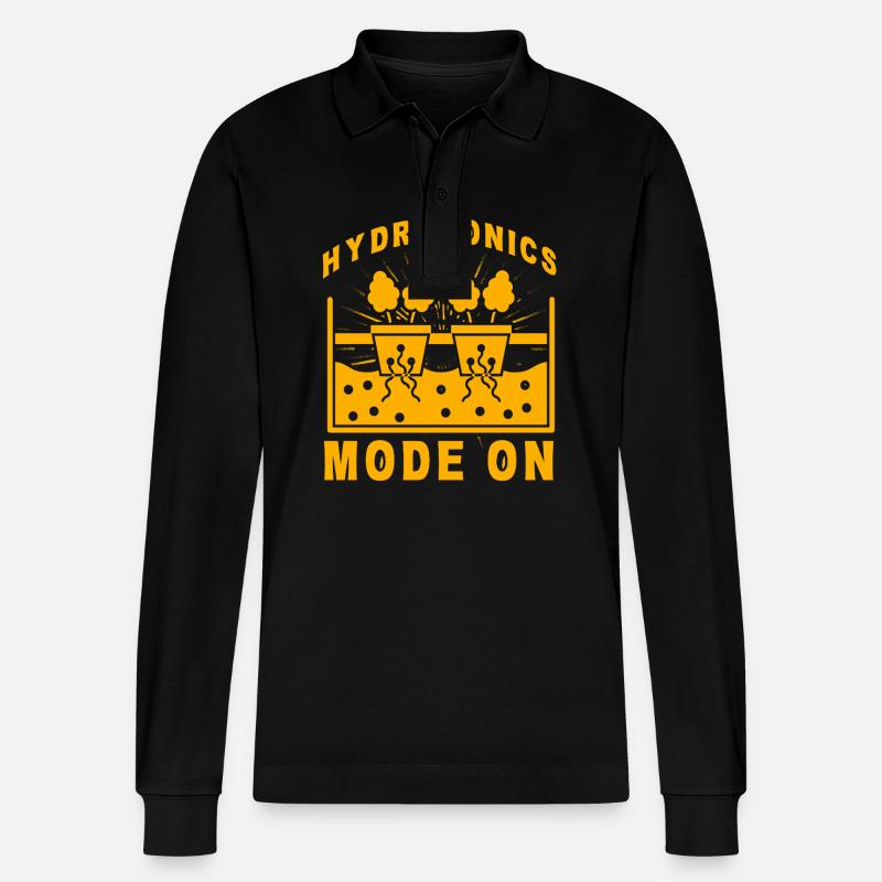 Mode hydroponique activé - Polo à manches longues bio PREPSTER Stanley/Stella Unisexe - noir