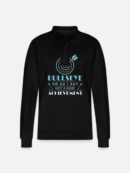 Bogenschießen Bogenschütze - Stanley/Stella Unisex Bio-Langarm-Poloshirt Prepster - Schwarz