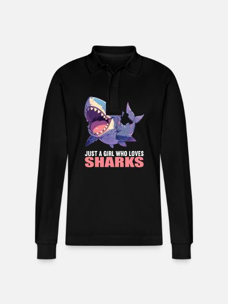 Requins Requin - Polo à manches longues bio PREPSTER Stanley/Stella Unisexe - noir