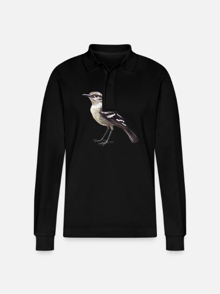 Oiseaux moqueurs Oiseaux moqueurs - Polo à manches longues bio PREPSTER Stanley/Stella Unisexe - noir