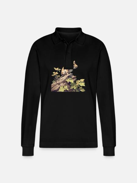 Mice Mouse - Stanley/Stella Organic Unisex Long-Sleeved Polo Shirt Prepster - black