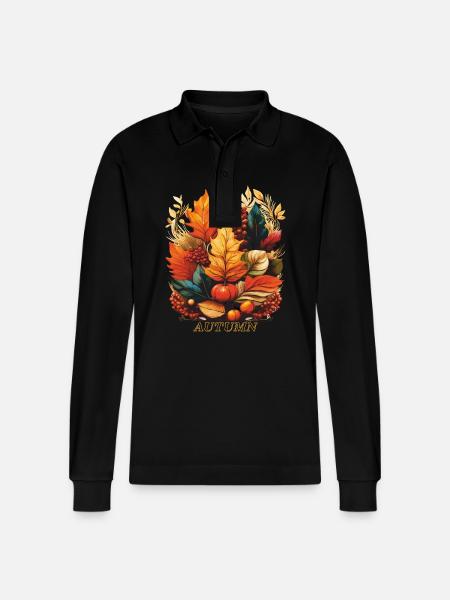 AUTOMNE - Polo à manches longues bio PREPSTER Stanley/Stella Unisexe - noir
