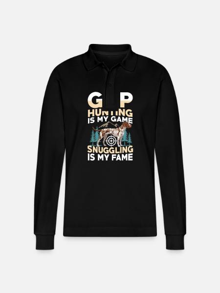 Hunting - Stanley/Stella Organic Unisex Long-Sleeved Polo Shirt Prepster - black