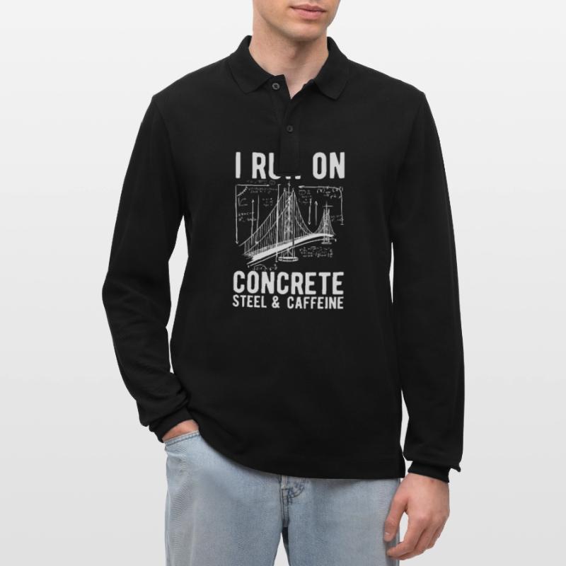 Bridge Engineer Bridge Construction Stanley/Stella Organic Unisex Long-Sleeved Polo Shirt Prepster
