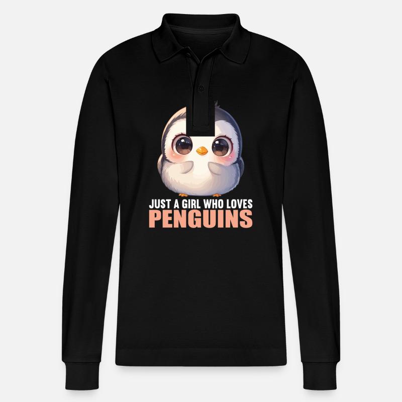 Pingouins Pingouin - Polo à manches longues bio PREPSTER Stanley/Stella Unisexe - noir
