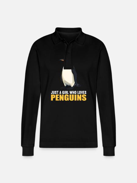 Pingouins Pingouin - Polo à manches longues bio PREPSTER Stanley/Stella Unisexe - noir