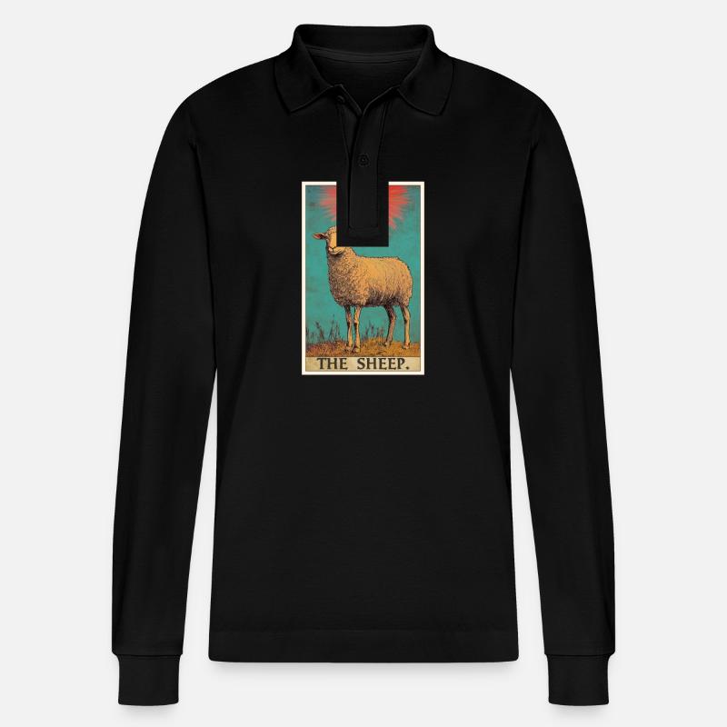 Mouton Mouton - Polo à manches longues bio PREPSTER Stanley/Stella Unisexe - noir
