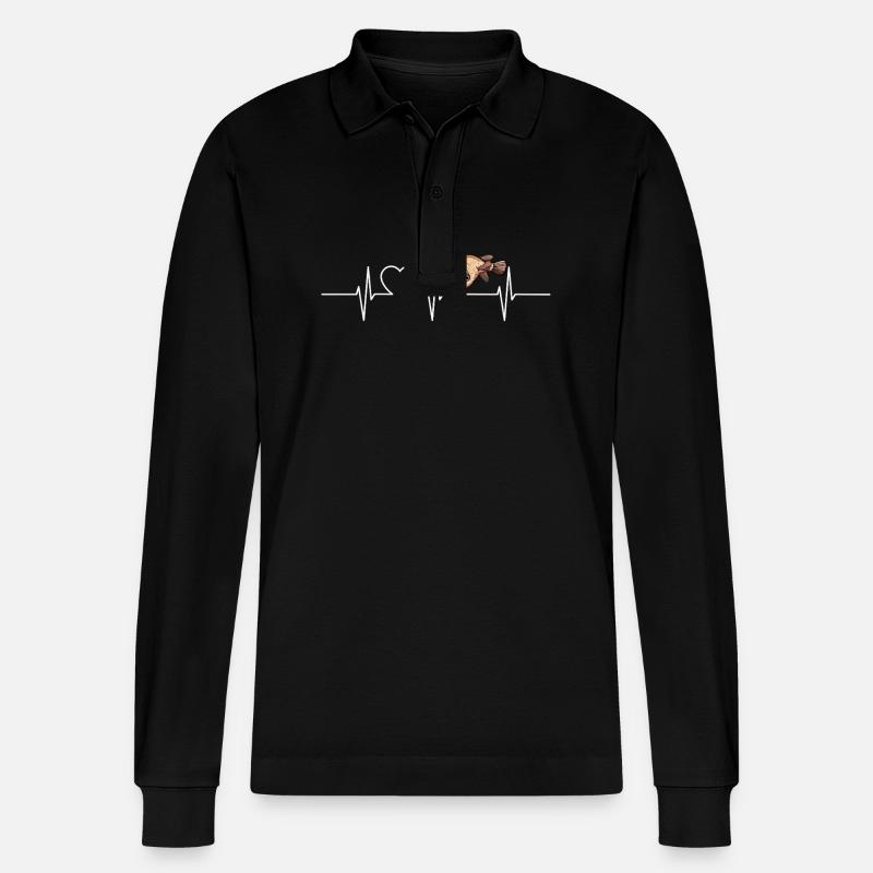 Poisson-globe Poisson-globe - Polo à manches longues bio PREPSTER Stanley/Stella Unisexe - noir