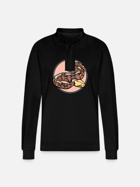 Gabon Vipers Gabon Vipers - Stanley/Stella Organic Unisex Long-Sleeved Polo Shirt Prepster - black