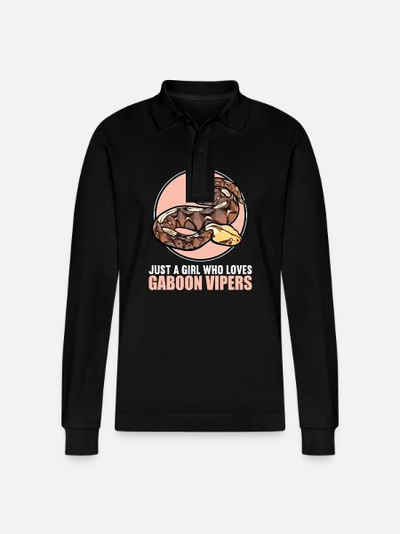 Gabon Vipers Gabon Vipers - Stanley/Stella Organic Unisex Long-Sleeved Polo Shirt Prepster - black