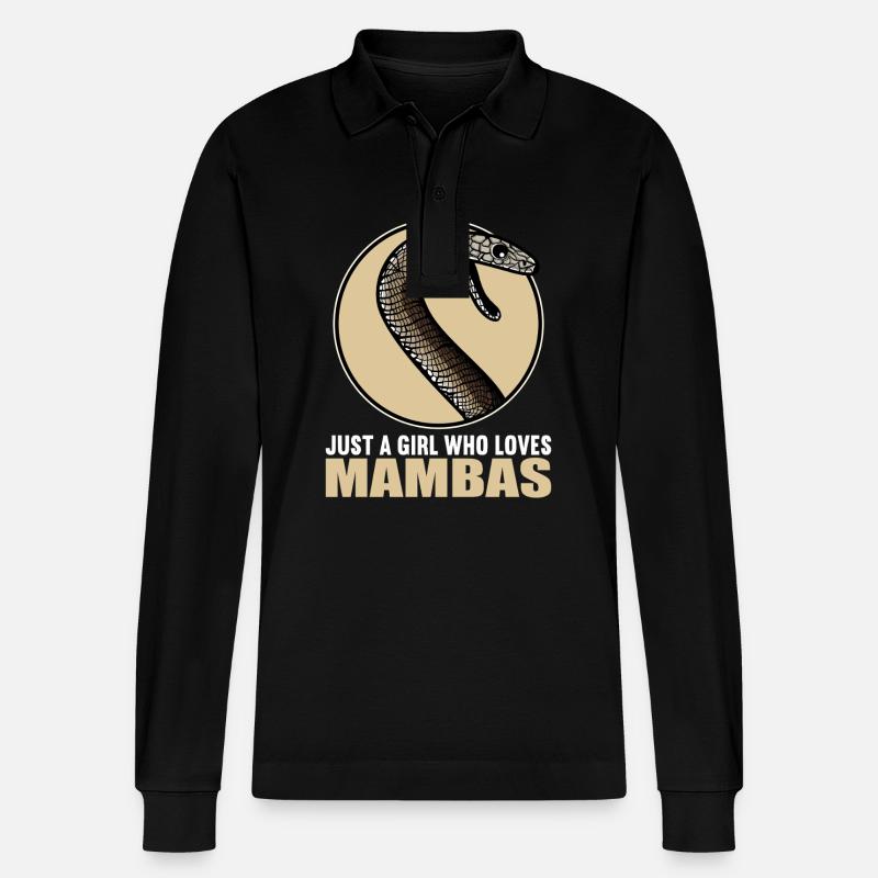Mambas Mamba - Polo à manches longues bio PREPSTER Stanley/Stella Unisexe - noir