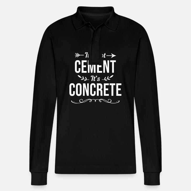 Construction worker construction site - Stanley/Stella Organic Unisex Long-Sleeved Polo Shirt Prepster - black