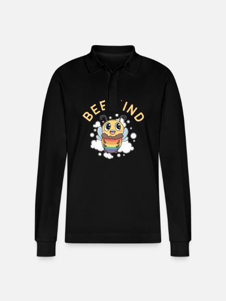 Bullying - Stanley/Stella Organic Unisex Long-Sleeved Polo Shirt Prepster - black
