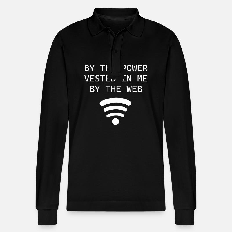 Pasteur - Polo à manches longues bio PREPSTER Stanley/Stella Unisexe - noir