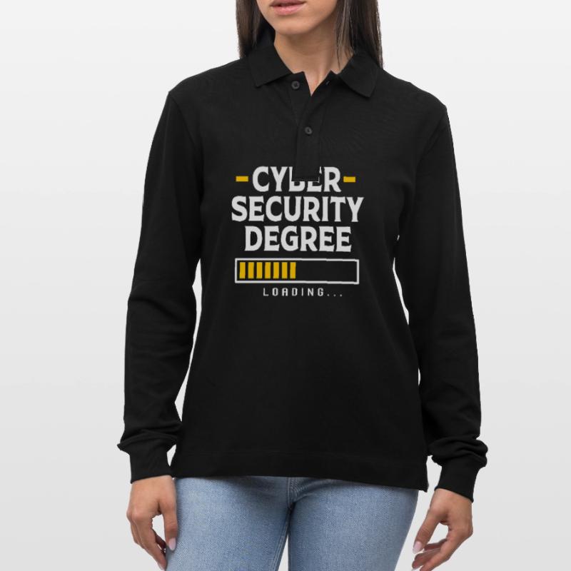 Cybersecurity Cyber Programmierer Hacker Stanley/Stella Unisex Bio-Langarm-Poloshirt Prepster