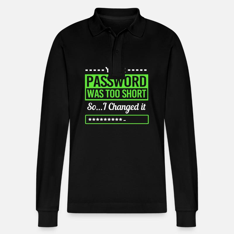 Cyber programmeur cybersécurité Hacker - Polo à manches longues bio PREPSTER Stanley/Stella Unisexe - noir