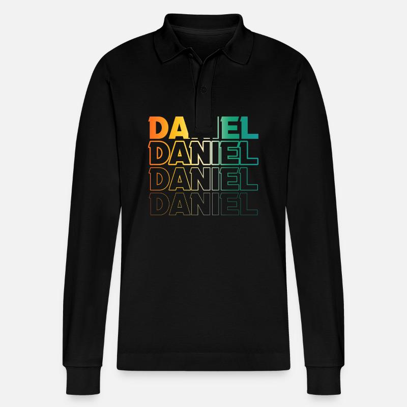 Daniel - Polo à manches longues bio PREPSTER Stanley/Stella Unisexe - noir
