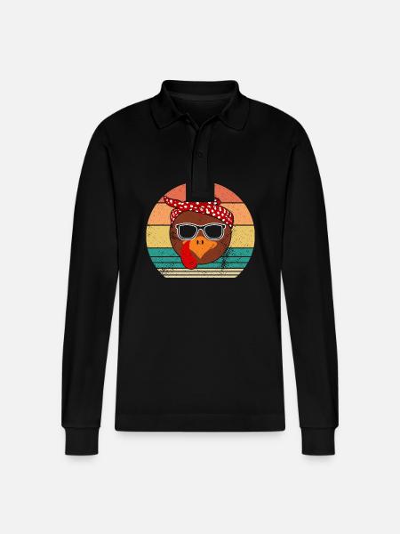 Turkey - Stanley/Stella Organic Unisex Long-Sleeved Polo Shirt Prepster - black