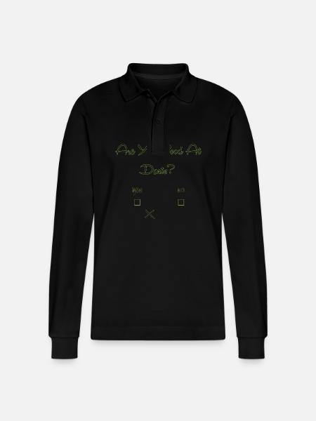 Dart Dartboard Dartpfeil - Stanley/Stella Organic Unisex Long-Sleeved Polo Shirt Prepster - black