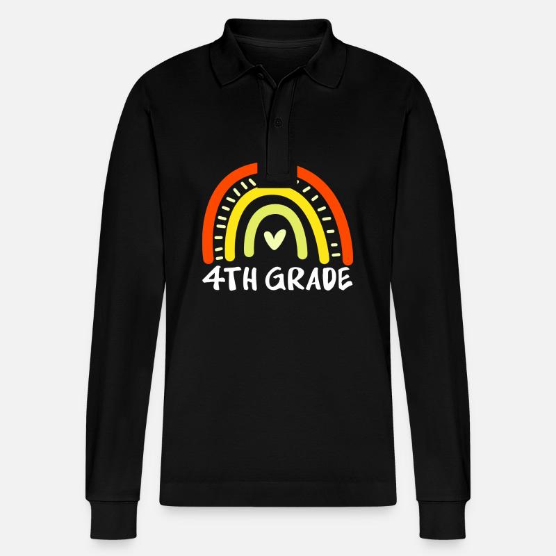 4e année - Polo à manches longues bio PREPSTER Stanley/Stella Unisexe - noir