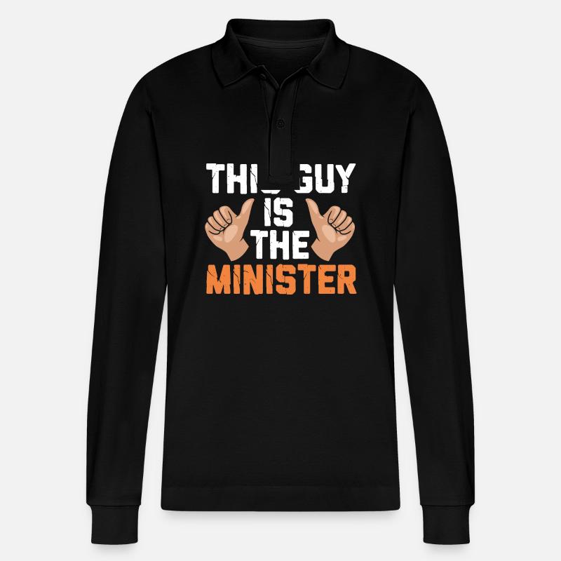 Pasteur - Polo à manches longues bio PREPSTER Stanley/Stella Unisexe - noir